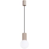 Nice Lamps Smeđe-siva viseća svjetiljka sa staklenim sjenilom ø 12 cm Orbital – Cijene