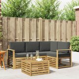  Set vanjskih sofa 5 pcs Bijela i antracit 59 x 59 x 37 cm | shoptok.hr