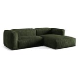 Micadoni Zelena kutna garnitura od bouclé tkanine (s desnim kutom) Martina – Home | shoptok.hr