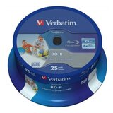 Verbatim bd-r 6x 25GB full surface white printable, 25 kom Cene