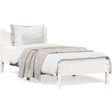 vidaXL Okvir za krevet bijeli 75 x 190 cm od masivne borovine | shoptok.hr