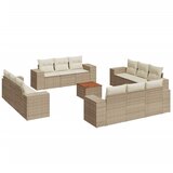  13-dijelni set vrtnih sofa s jastucima poliratan Bež | shoptok.hr