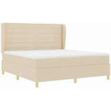 Krevet s opruga kutije s madracem Krema 200 x 180 cm tkanina | shoptok.hr