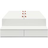  Krevet s ladicama s ladicama Bijelo 100 cm Konstruirano drvo | shoptok.hr