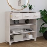  Konzolni stol HAMAR bijeli 90 x 35 x 90 cm od masivne borovine | Eponuda.ba