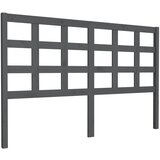 Maison Chic posteljno vzglavje - vzglavna omarica - nočna omarica sivo 156x4x100 cm trdna borovina, (21705130) Cene