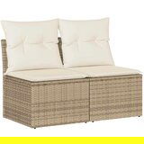 vidaXL 4-dijelni set vrtnih sofa s jastucima bež od poliratana bagrem | shoptok.hr