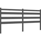 vidaXL Okvir za krevet s uzglavljem sivi 200 x 200 cm od masivnog drva | shoptok.hr