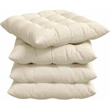  Jastučići za sjedenje 4 pcs Krema 40 x 40 x 6 cm | shoptok.hr