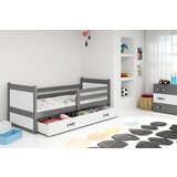 BestBed Postelja RICO s predalom-Grafit-Bela Cene