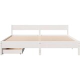 vidaXL okvir kreveta bez madraca bijeli 180x200 cm od masivne borovine | shoptok.hr