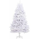  Umjetno božićno drvce s nogom Bijela 210 cm PVC i čelik | shoptok.hr