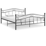Maison Chic Posteljni okvir - Dvoposteljna postelja - Zakonska postelja črn kovinski 200x200 cm, (21692418) | Shoptok.si