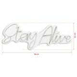 WALLXPERT dekorativna plastična led rasveta stay alive white | ePonuda.com