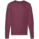 Fruit Of The Loom Burgundy men's sweatshirt Lightweight Raglan Sweat | Shoptok.si
