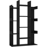 Furnova Knjižna omara črna 86x25,5x140 cm iverna plošča, (21932876) | Shoptok.si