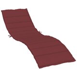  Jastuk za ležaljku prošarani vino crvena 200x60x4 cm od tkanine | Eponuda.com