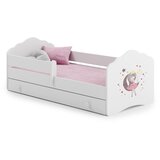Kobi Furniture Fala - enojna postelja 140x70 bela, komplet predalnik, ograja in vzmetnica, (20626011) Cene