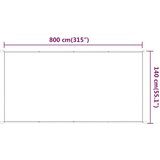 vidaXL Vertikalna markiza bež 140x800 cm tkanina oxford | Shoptok.si