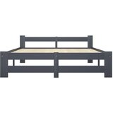  Za krevet od masivne borovine tamnosivi 120 x 200 cm | shoptok.hr