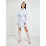 Guess Light Blue Batik Shirt Dress Shonda - Women | shoptok.hr