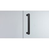 Copen stakleni paravan copen atlas black 1100x1950 transparentno staklo 6mm crni mat ram C-02-B4110T | Eponuda.com