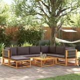 vidaXL 8-dijelna set vrtnih sofa s jastucima masivno bagremovo drvo | shoptok.hr
