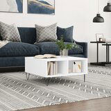 vidaXL Klubska mizica bela 60x60x30 cm inženirski les Cene