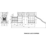 Fungoo Set LOCO EXPRESS - drveno dječje igralište | shoptok.hr