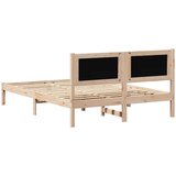  Krevetna konstrukcija s uzglavljem Tamno siva 140 x 190 cm | Eponuda.com