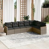  7-dijelni set vrtnih sofa sivi od poliratana | shoptok.hr