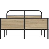 vidaXL Posteljni okvir brez vzmetnice 140x190 cm sonoma hrast inž. les | Shoptok.si
