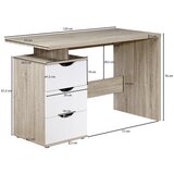 MID.YOU pisalna miza hrast sonoma | Shoptok.si