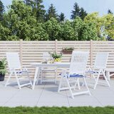  Jastuci za vrtne stolice 4 kom plavo-bijeli 50x50x4 cm tkanina | shoptok.hr