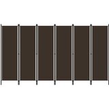Sobna pregrada sa 6 panela smeđa 300 x 180 cm | shoptok.hr