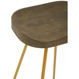 Premier Housewares Barsko stol iz masivnega bresta v zlati barvi/v naravni barvi (višina sedeža 78 cm) District – | Shoptok.si