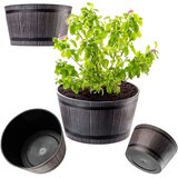 KADAX Cvetlični lonec Velik vrtni lonec za terasno cvetje Pokrov za cvetlični lonec Okrogel 40 cm, (5000350926) | Shoptok.si