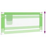  Sigurnosna ograda za dječji krevet zelena 200 x 25 cm tkanina | shoptok.hr