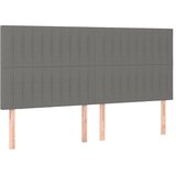  Okvir kreveta s oprugama i madrac svjetlosivi 160x200cm tkanina | shoptok.hr