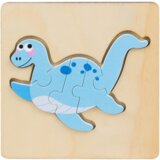  Drvena slagalica sa motivima dinosaura 11 x 11cm - uzorak šaljemo nasumično | shoptok.hr