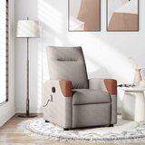 vidaXL Masažni naslonjač od tkanine smeđesivi | shoptok.hr