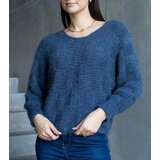 Gemre Navy blue sweater with Neveri neckline cijene
