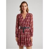 PepeJeans Red Women Patterned Dress Gala - Ladies Cene