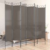  Sobna pregrada s 6 panela antracit 240x220 cm od tkanine | shoptok.hr