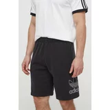 Adidas Bombažne kratke hlače Adicolor Outline Trefoil črna barva, IU2370