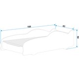  Krevet BMS Cars 160x80 siva | shoptok.hr