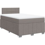  Krevet s oprugama i madracem smeđesivi 120 x 190 cm od tkanine | shoptok.hr