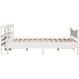  Okvir za krevet s uzglavljem bijeli 135 x 190 cm od borovine | Eponuda.com
