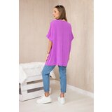 Kesi Włoski Oversized blouse with pendant purple color | Eponuda.ba