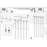  Obesna svetilka PASTELO 5L polirano zlato, (21348090) | Shoptok.si